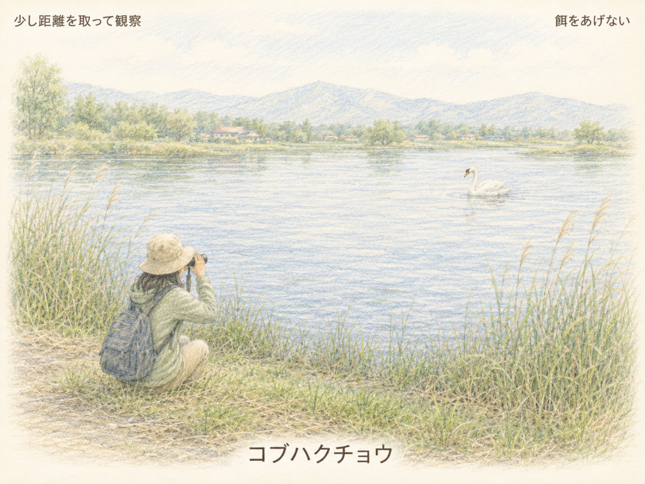 コブハクチョウを観察するときのポイント