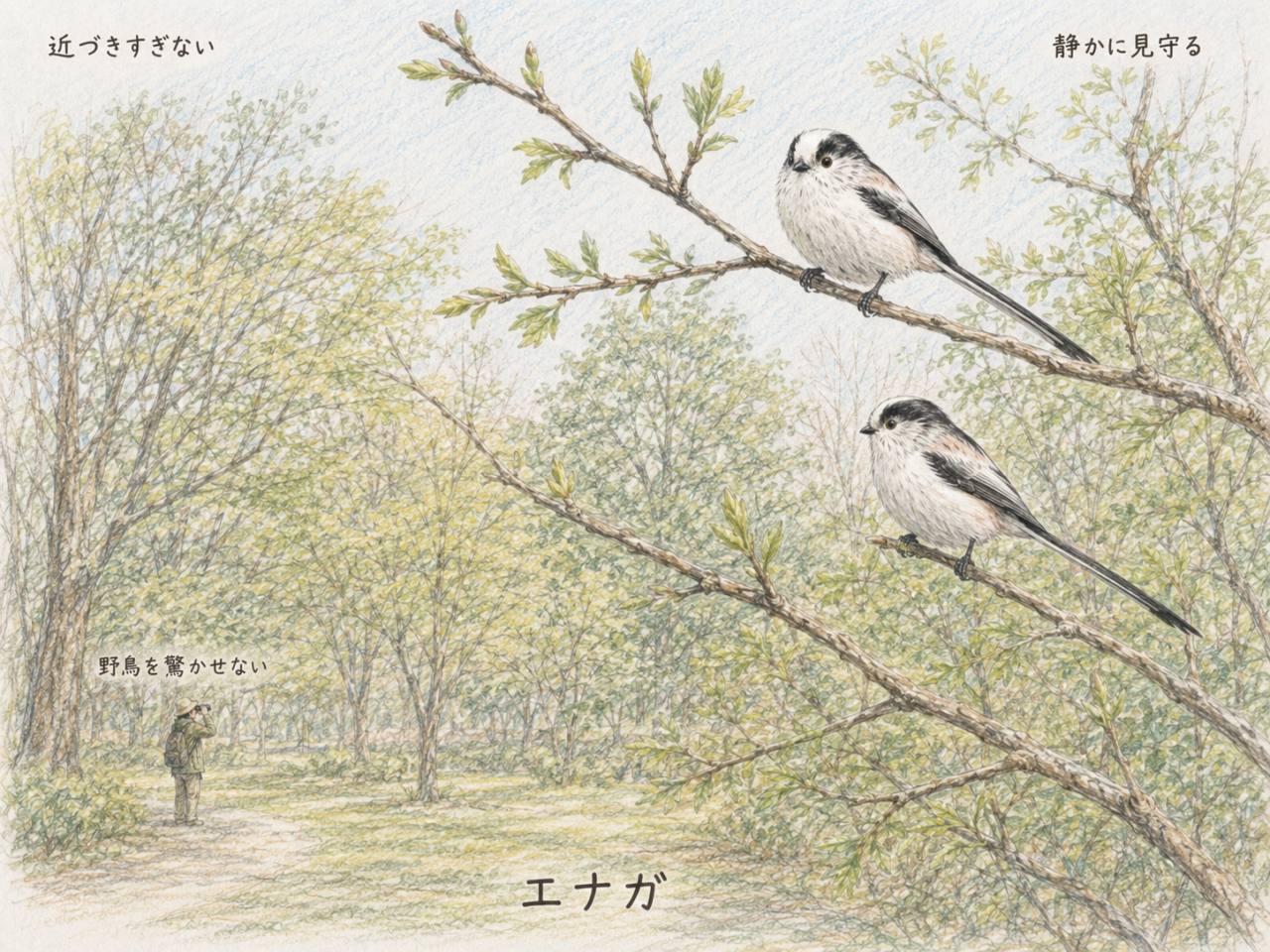 エナガを観察するときの注意点