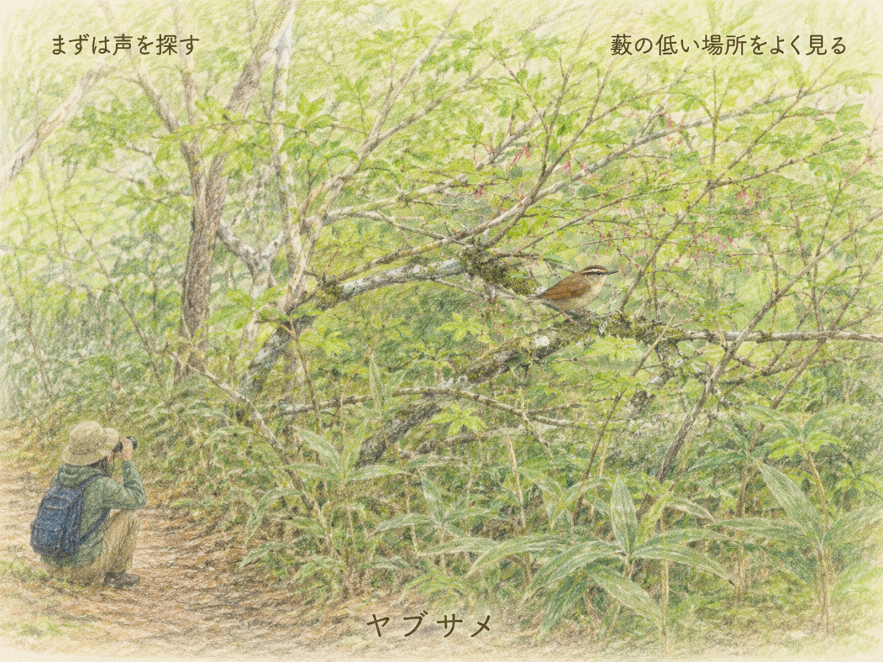初心者向け｜ヤブサメの探し方