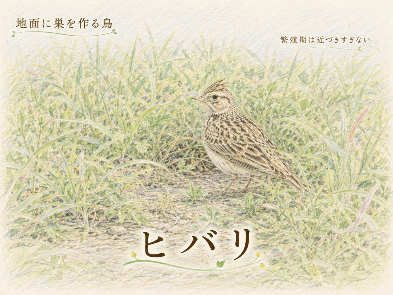 ヒバリの繁殖と巣