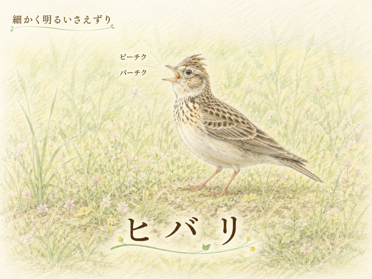 ヒバリの鳴き声