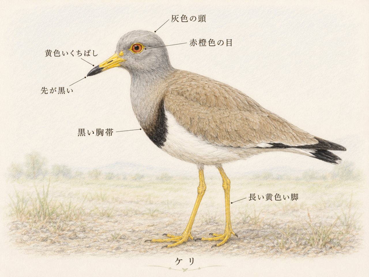 ケリの見た目の特徴