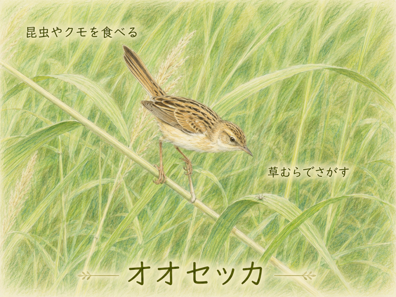 オオセッカの食べ物