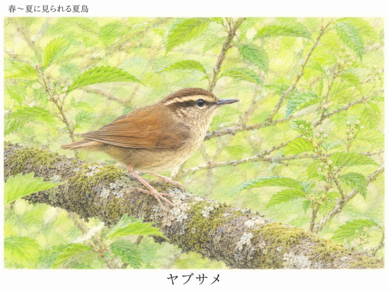 ヤブサメが見られる季節｜春から夏が中心