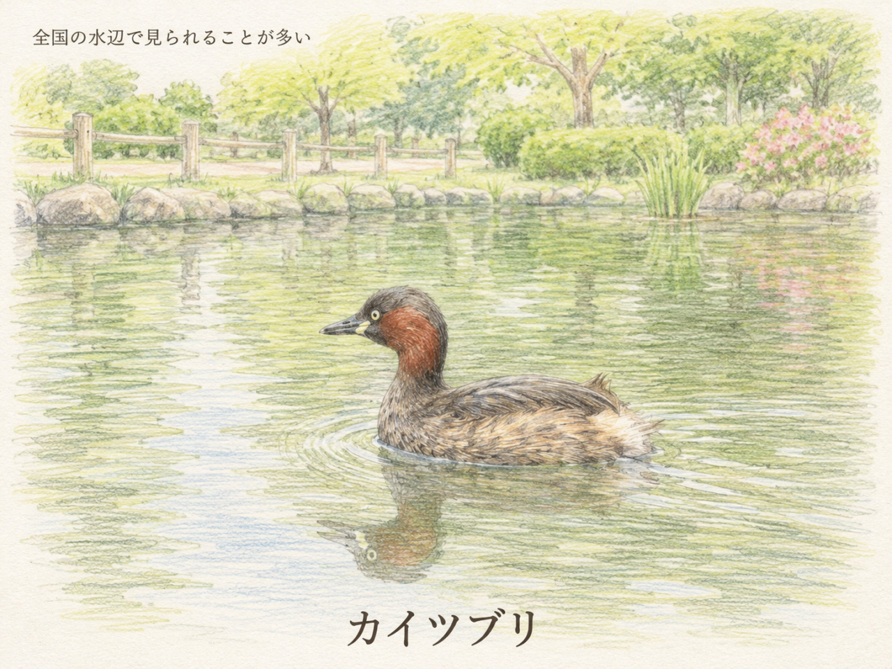カイツブリは珍しい鳥?