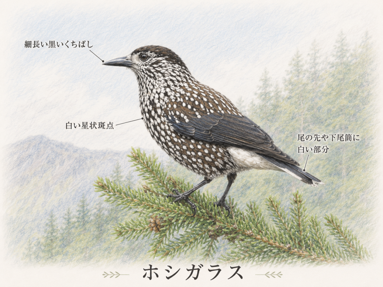 ホシガラスの特徴