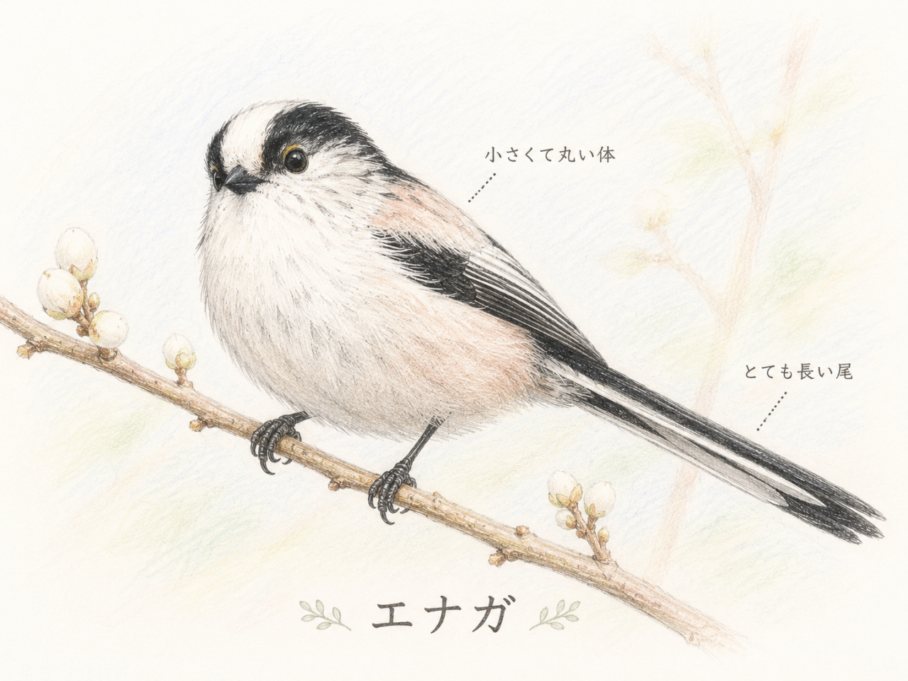 エナガとは?日本で見られる小さくてかわいい野鳥