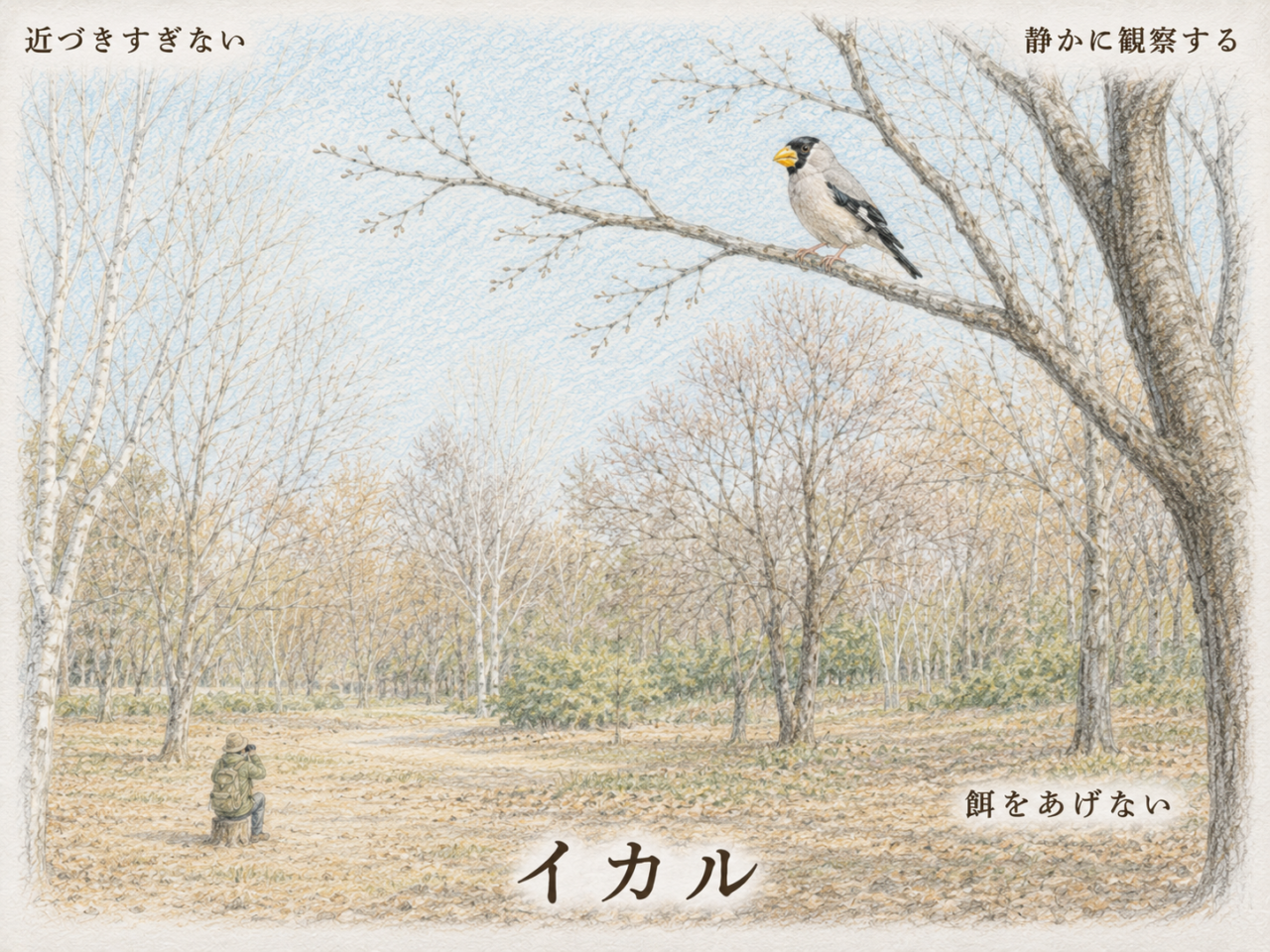 イカル観察のマナー