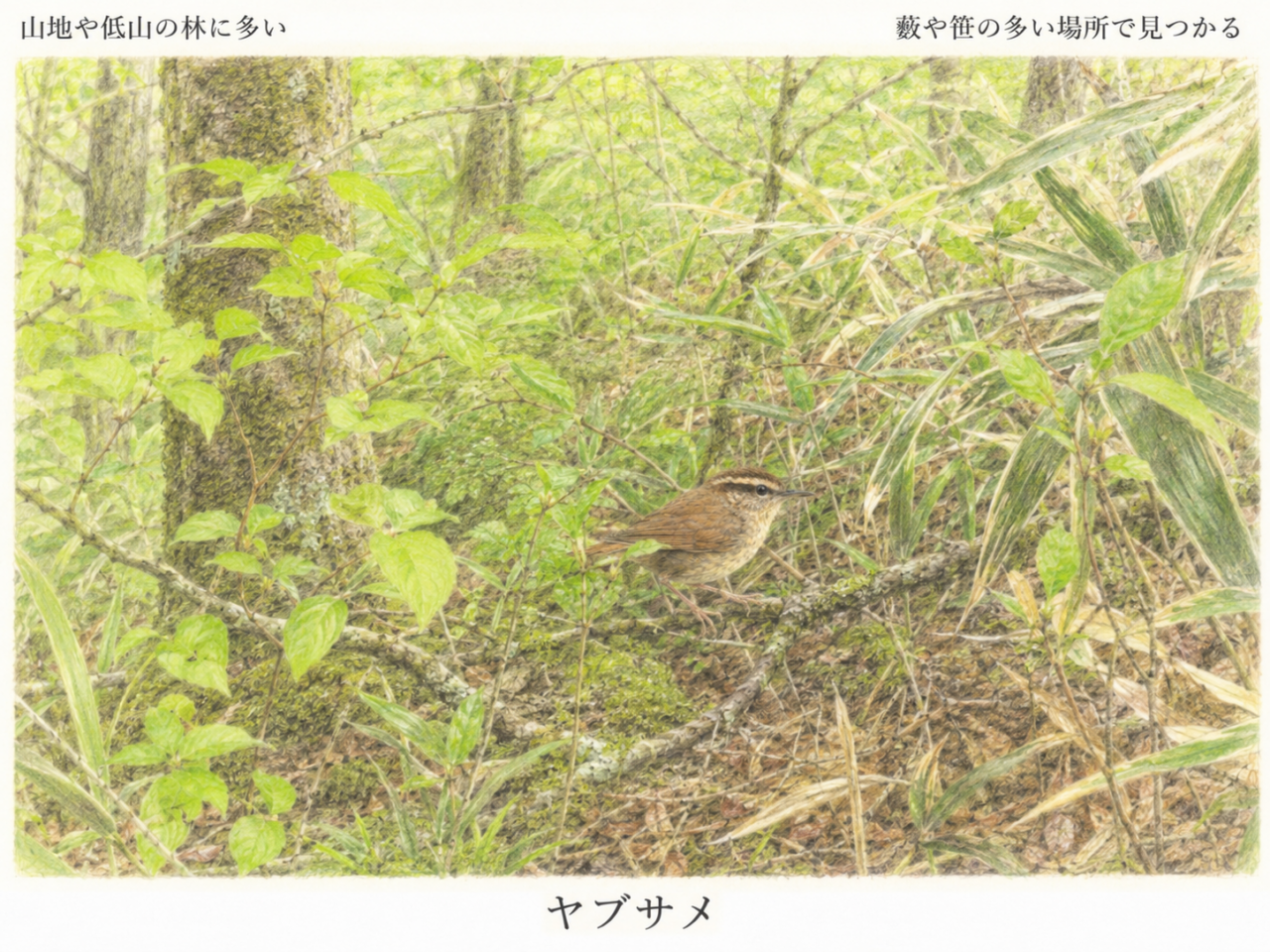 ヤブサメは日本のどこにいる？生息地は大まかに紹介