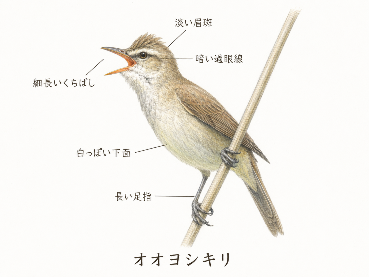 オオヨシキリの特徴