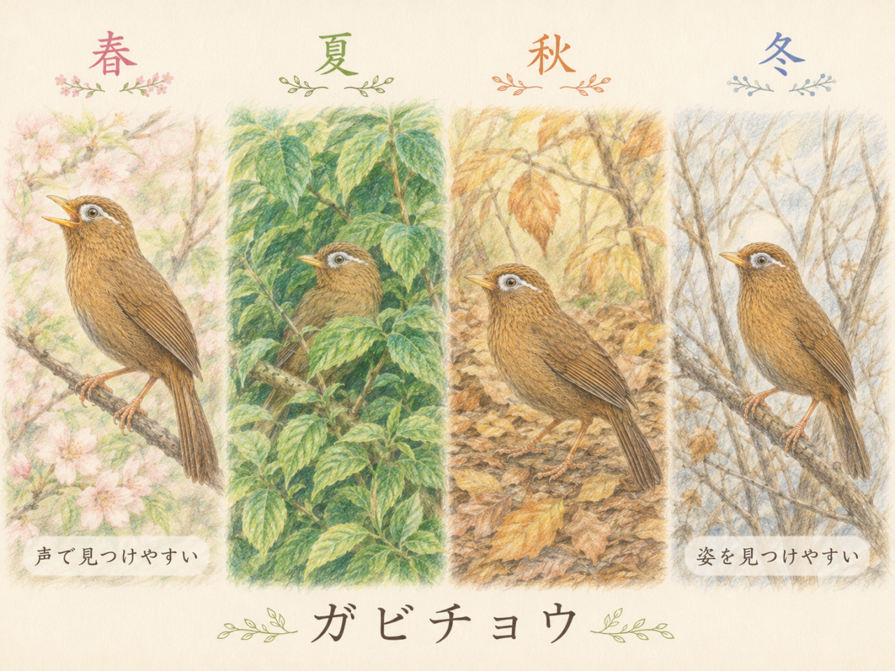 ガビチョウが見られる季節