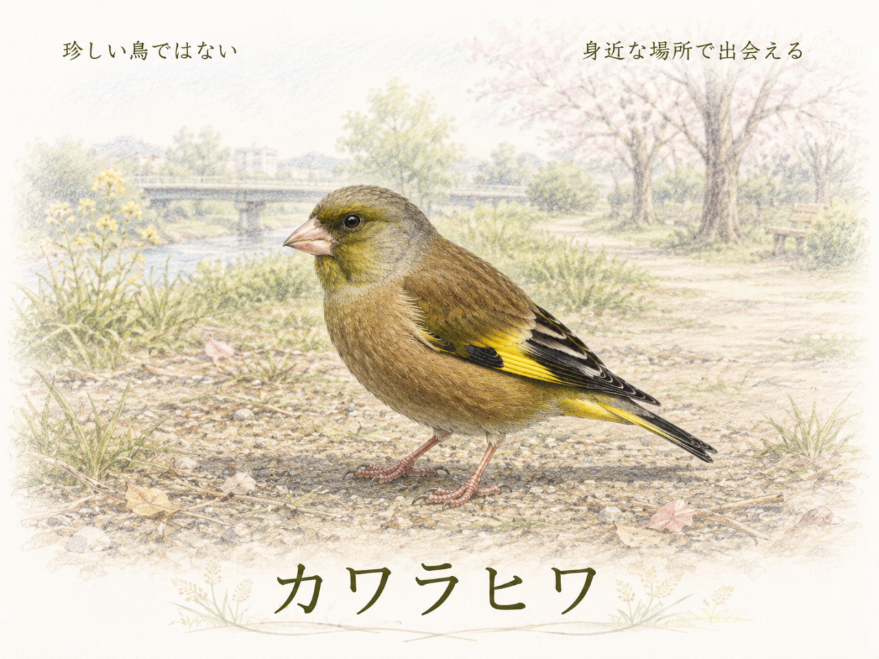 カワラヒワは珍しい鳥?