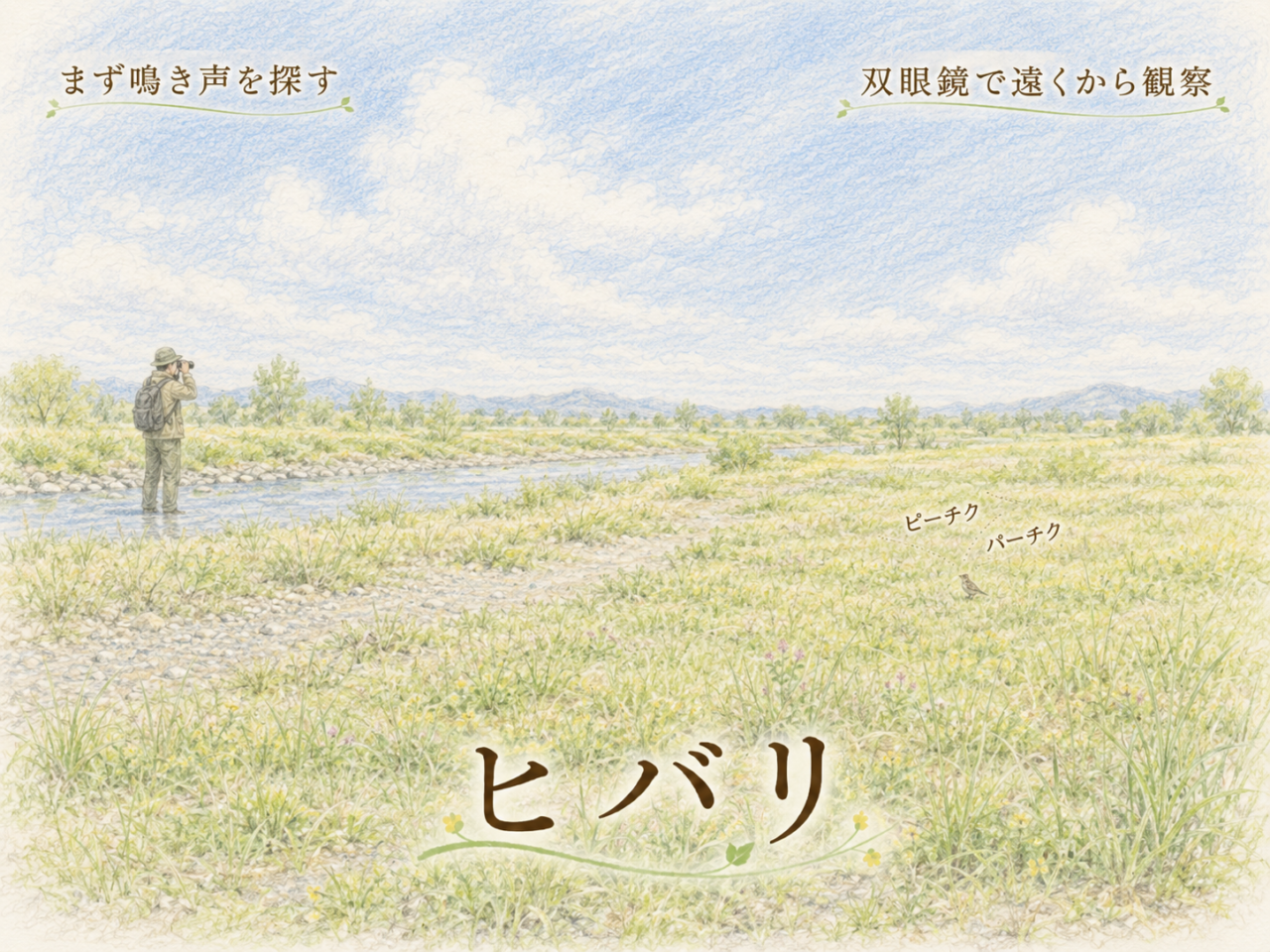 ヒバリの探し方｜初心者向け観察ポイント
