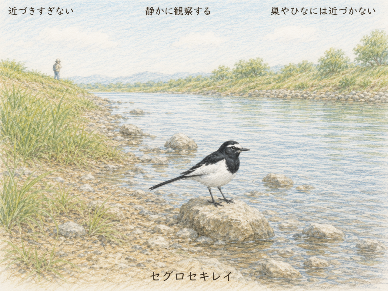 セグロセキレイ観察のマナー