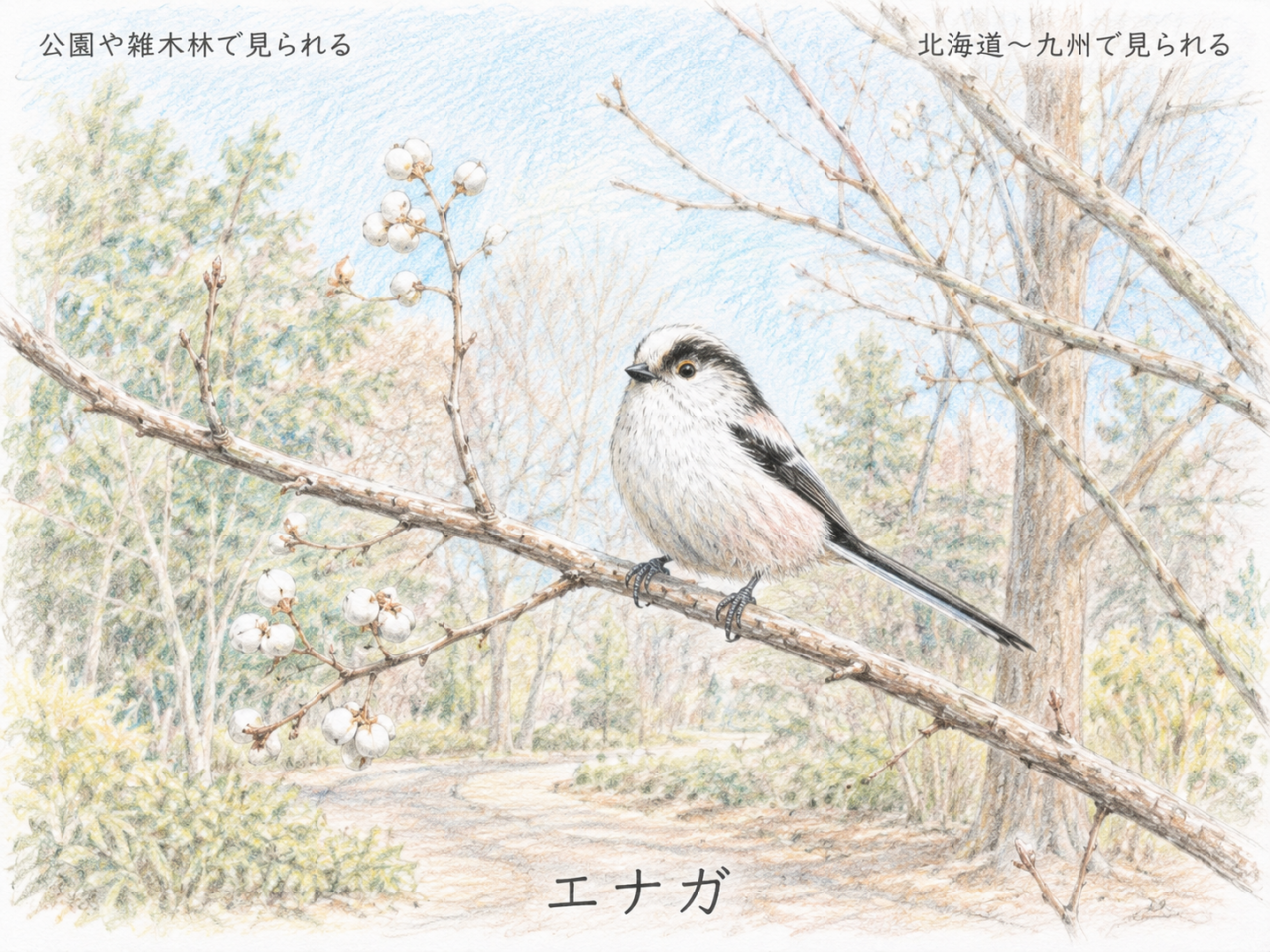 エナガの生息地|日本ではどこで見られる?