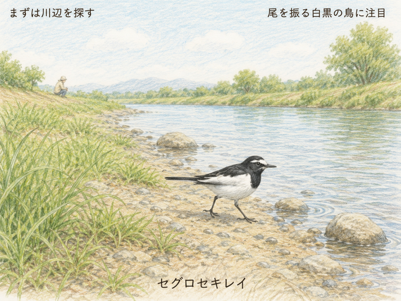 セグロセキレイの探し方