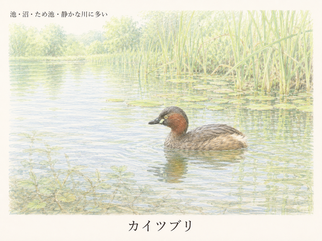 カイツブリの生息地|日本ではどこで見られる?