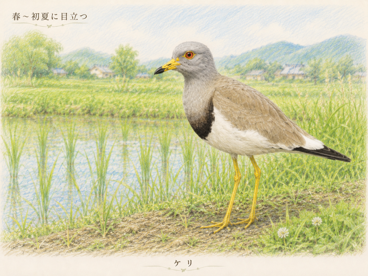 ケリが見られる季節