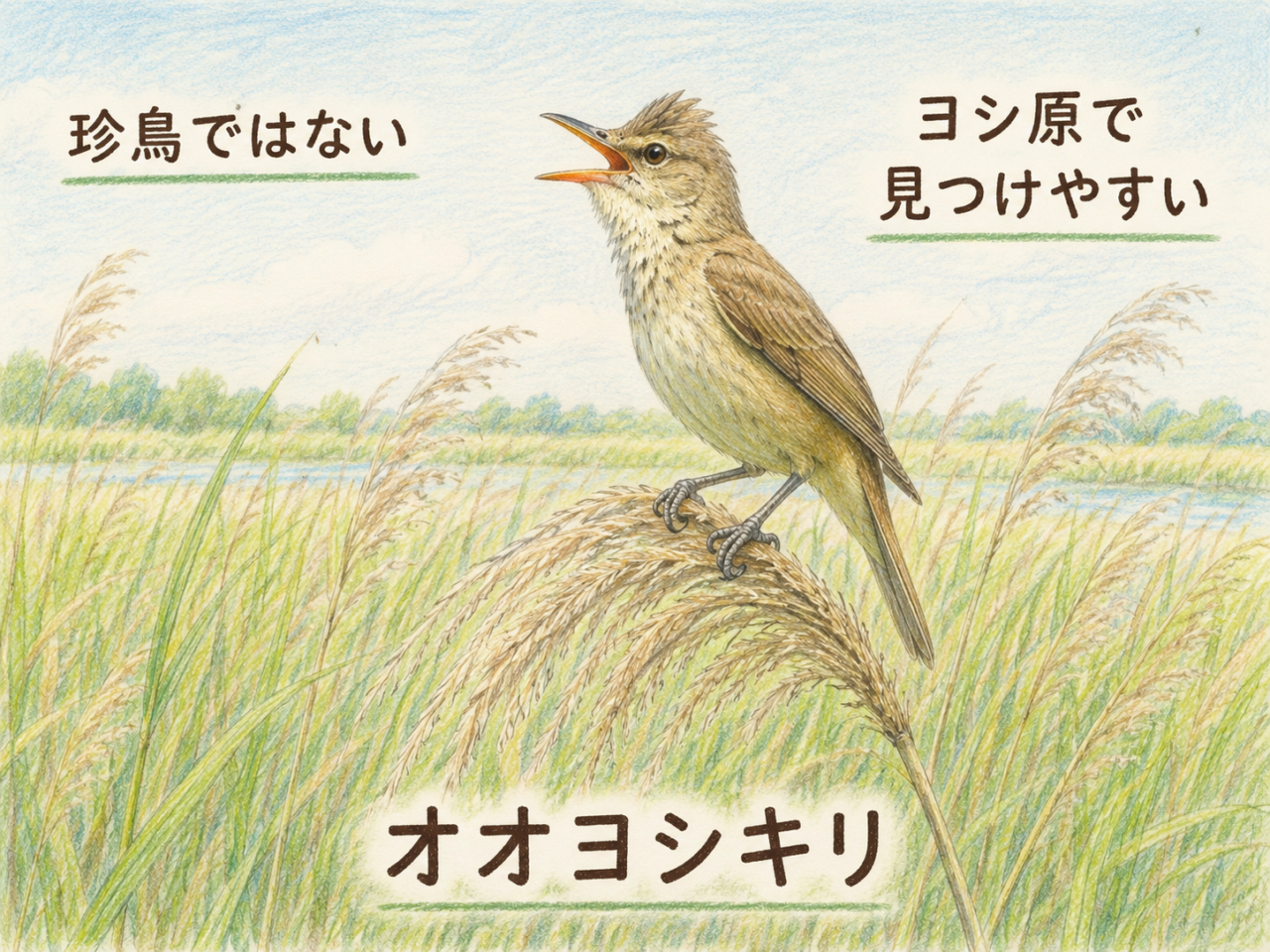 オオヨシキリは珍しい鳥?