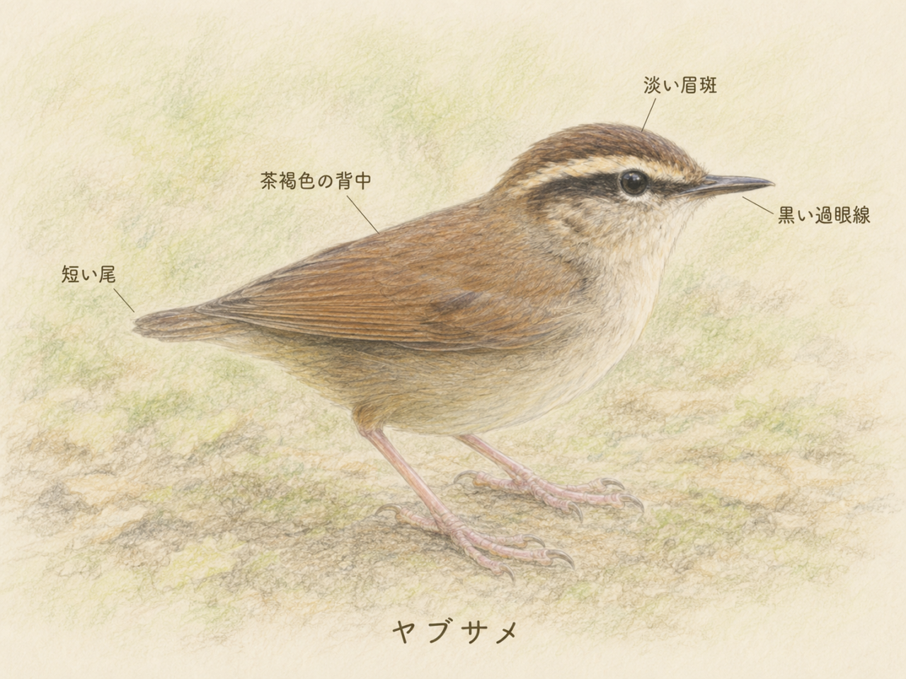 ヤブサメを見つけたら注目したいポイント
