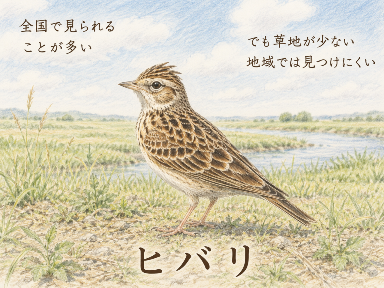 ヒバリは珍しい鳥？