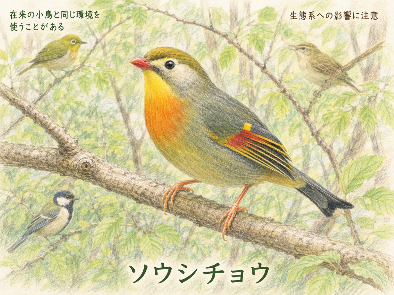 ソウシチョウが生態系に与える影響