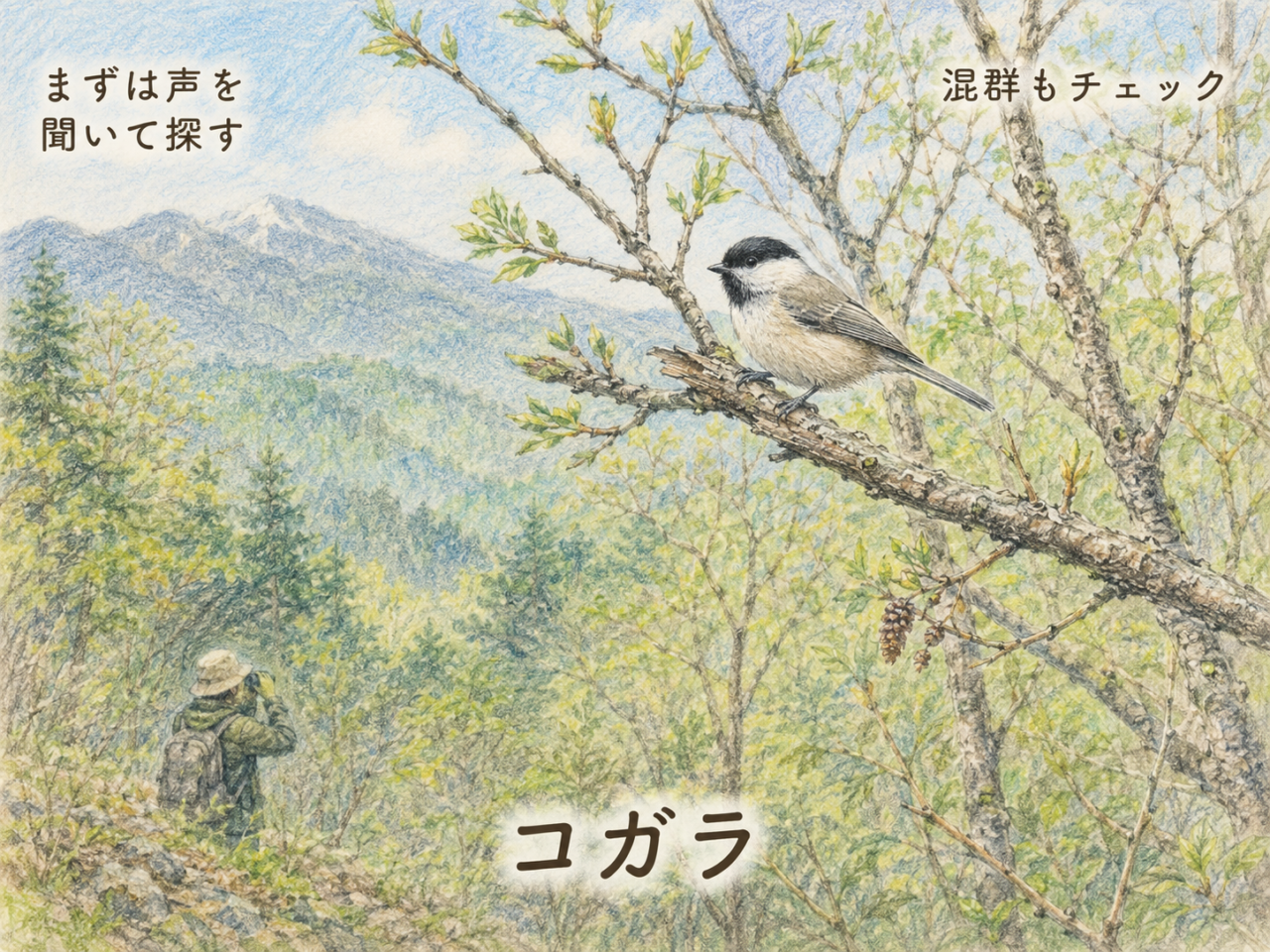 コガラの見つけ方｜初心者向け観察ポイント