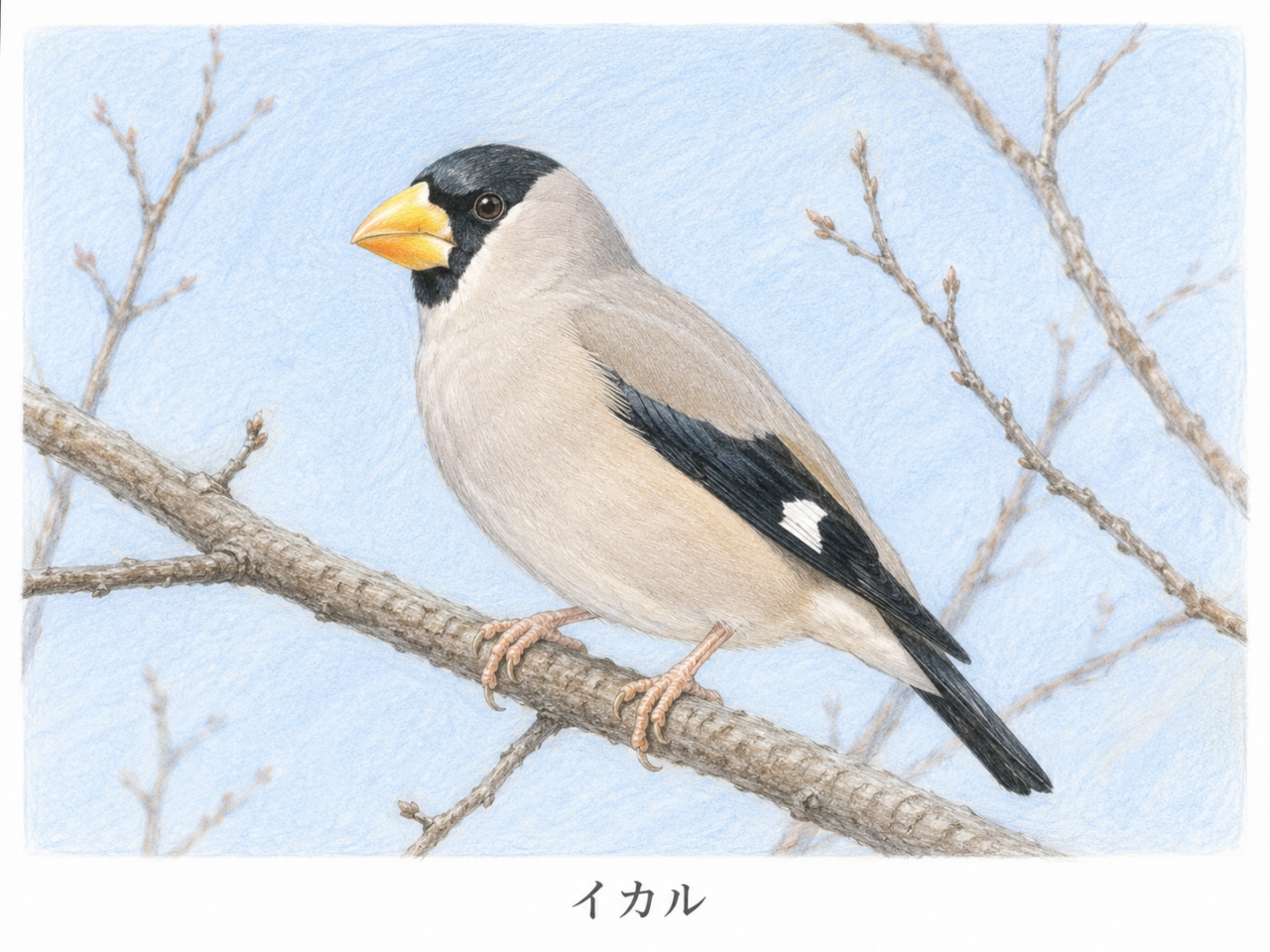 イカルとは?日本で見られる黄色いくちばしの野鳥を初心者向けに解説
