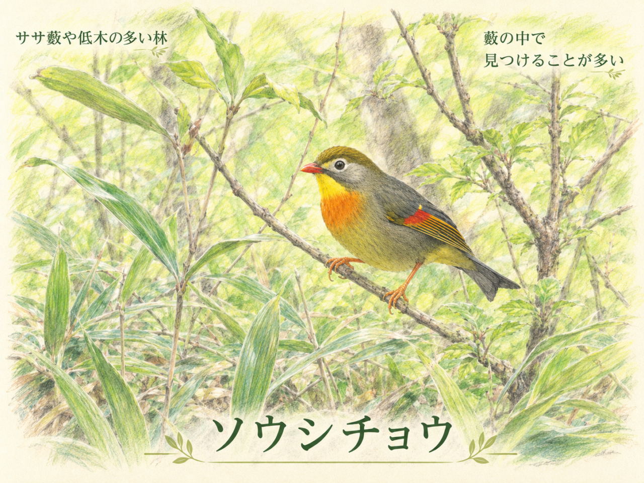 ソウシチョウの生息地|日本ではどこで見られる?