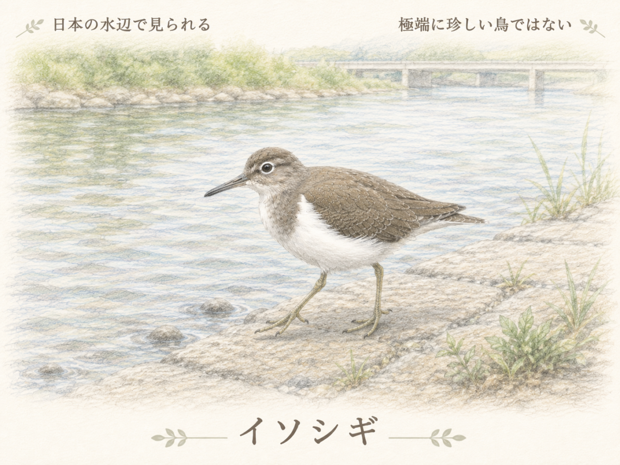 イソシギは珍しい鳥?日本での見られ方