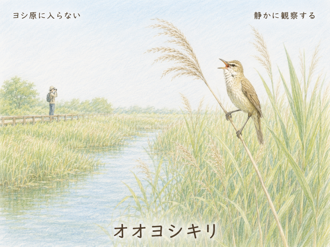 オオヨシキリ観察のマナー