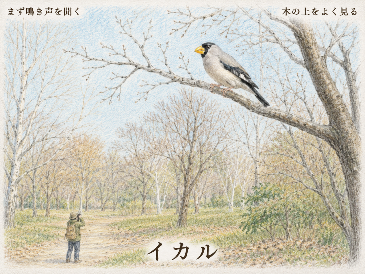 イカルの見つけ方|初心者向け観察ポイント