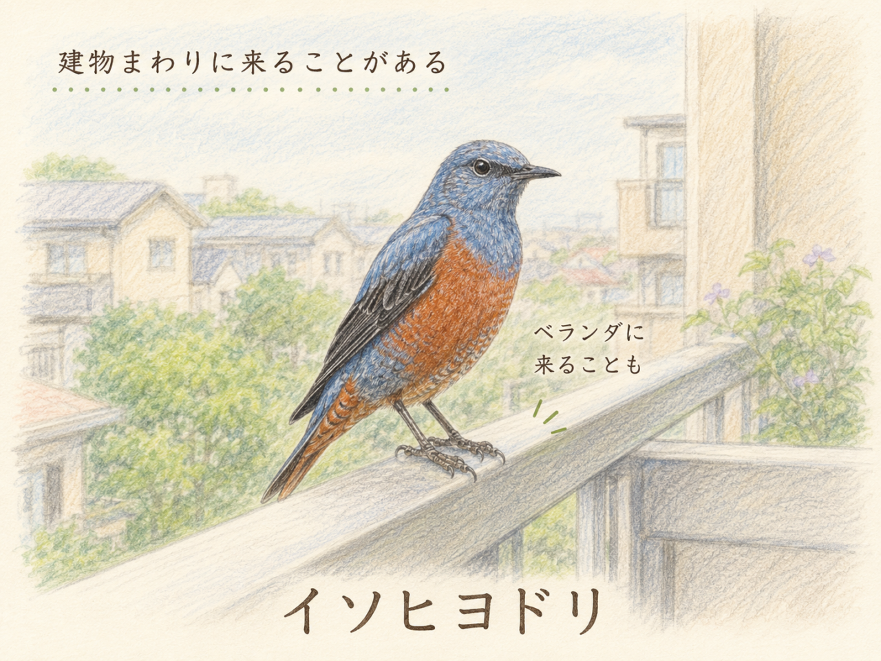 イソヒヨドリがベランダに来る理由