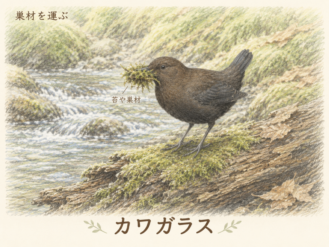 カワガラスの巣|どこに作る?