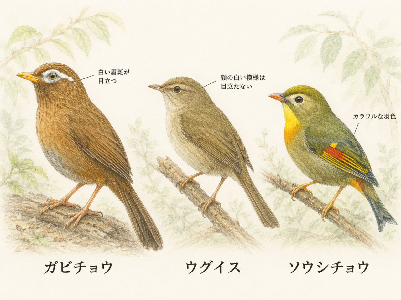 ガビチョウと似ている鳥