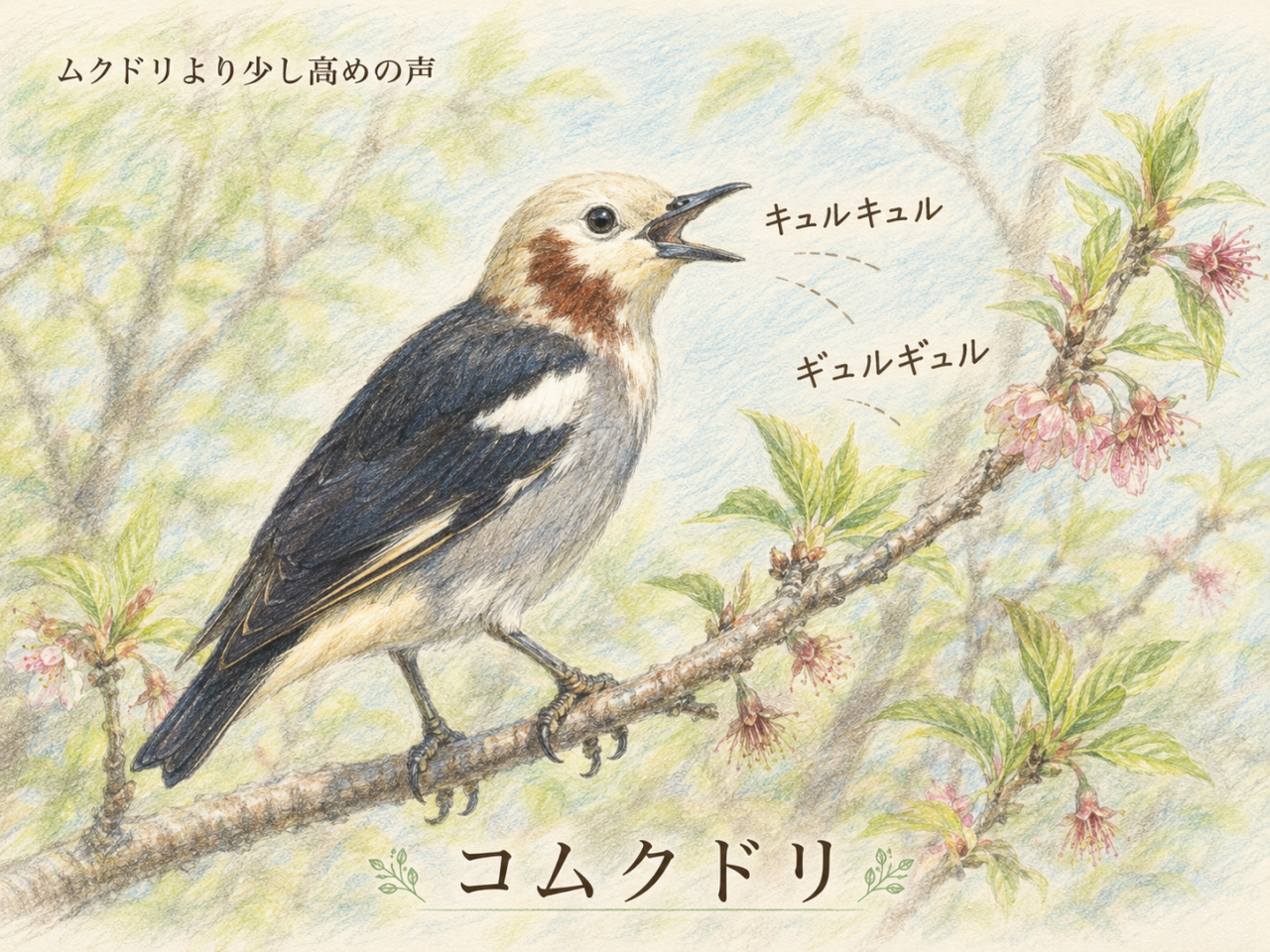 コムクドリの鳴き声