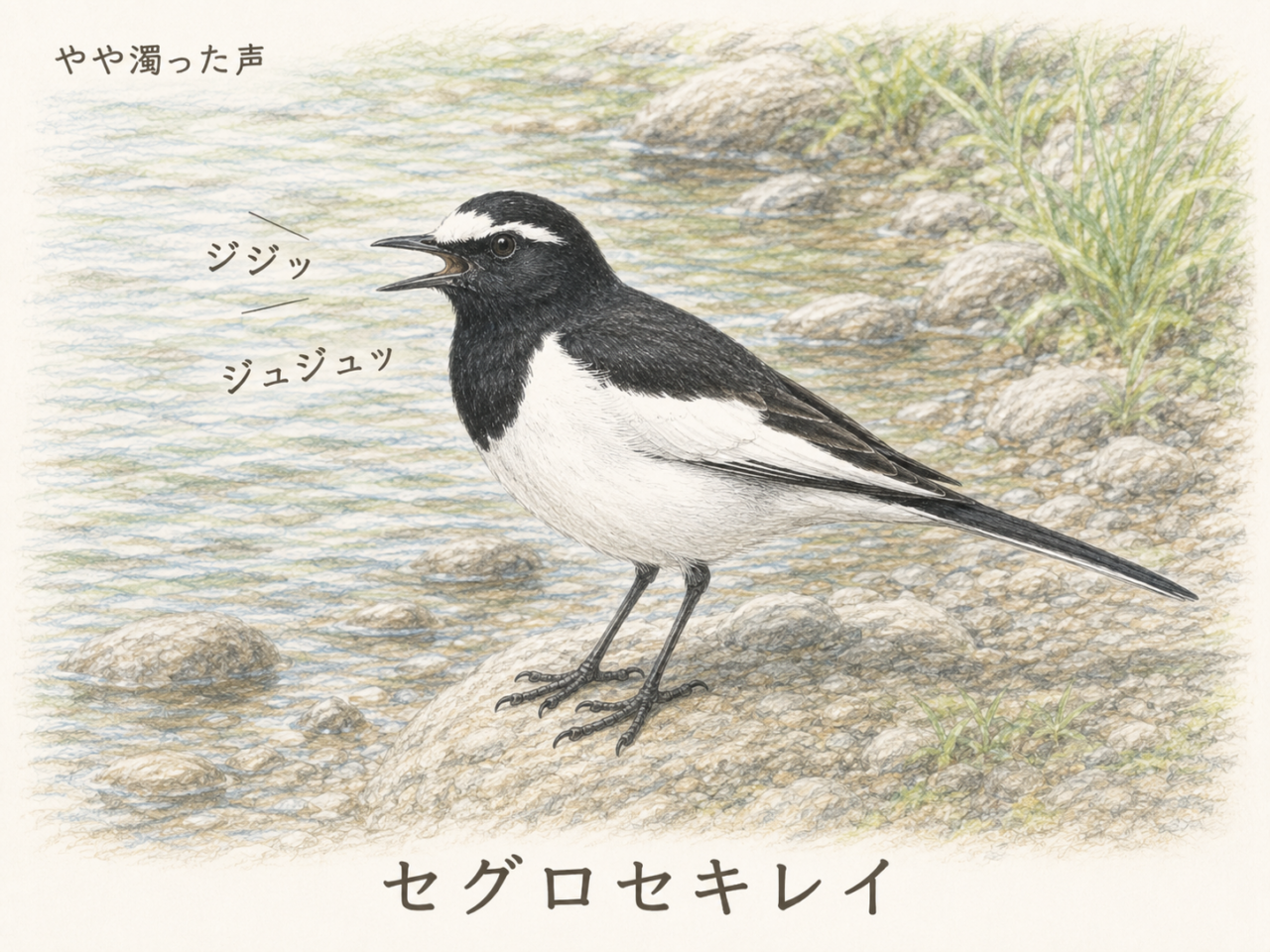 セグロセキレイの鳴き声