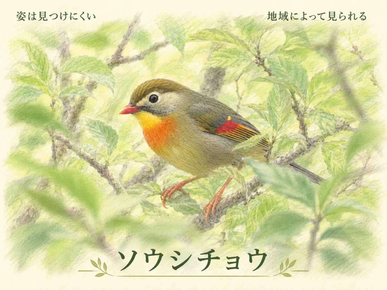 ソウシチョウは珍しい鳥?