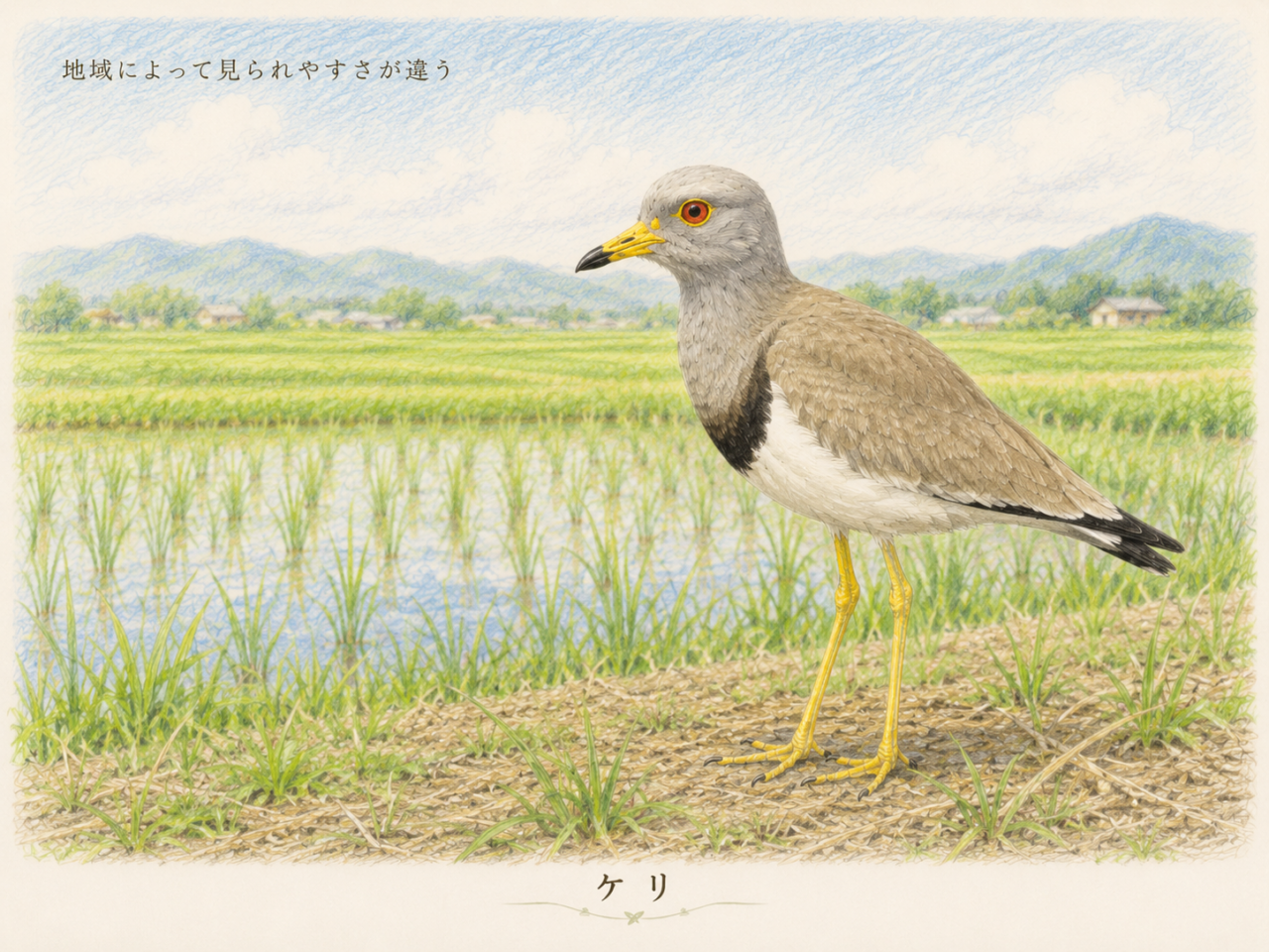 ケリは珍しい鳥?