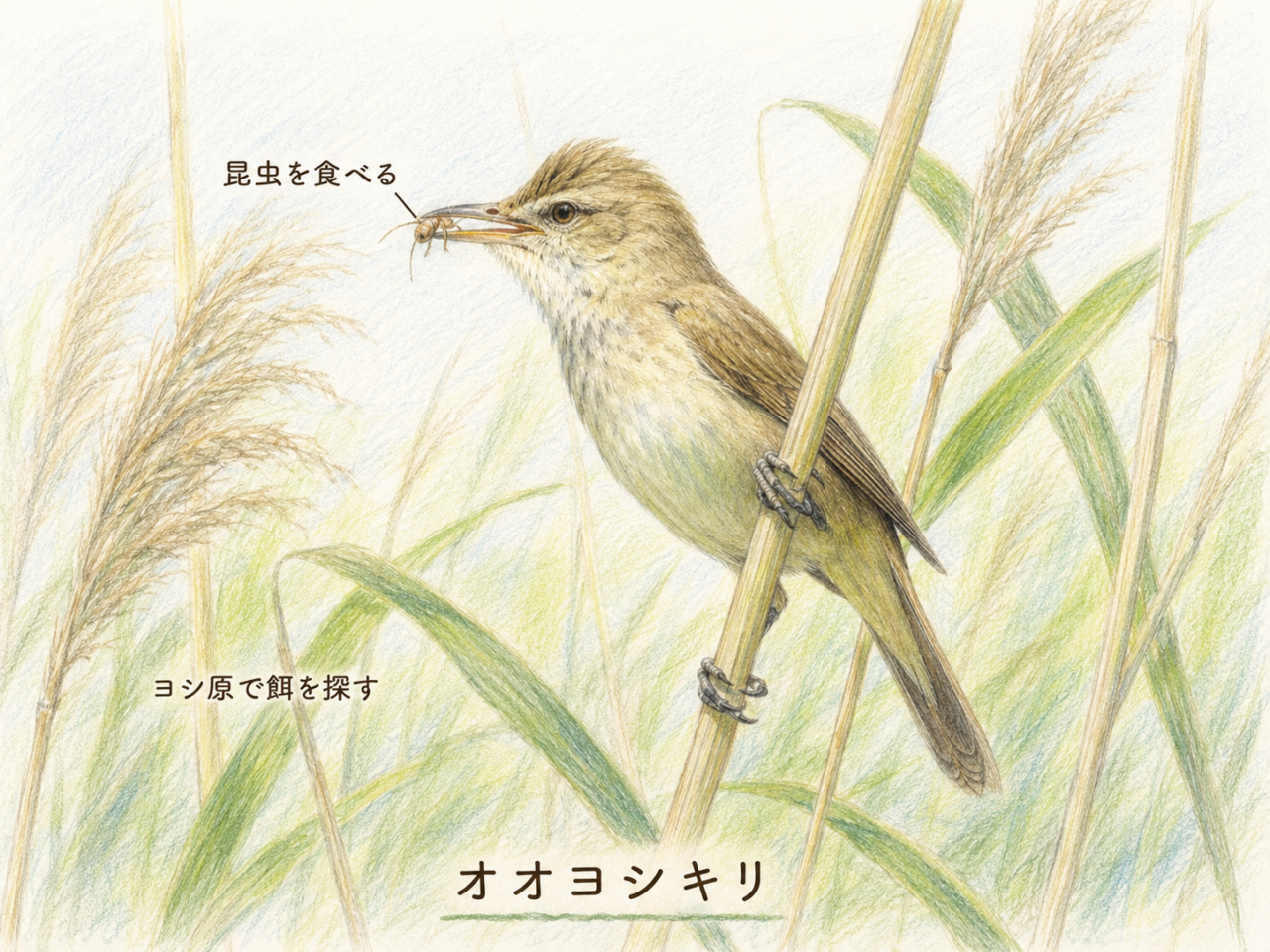 オオヨシキリの食べ物