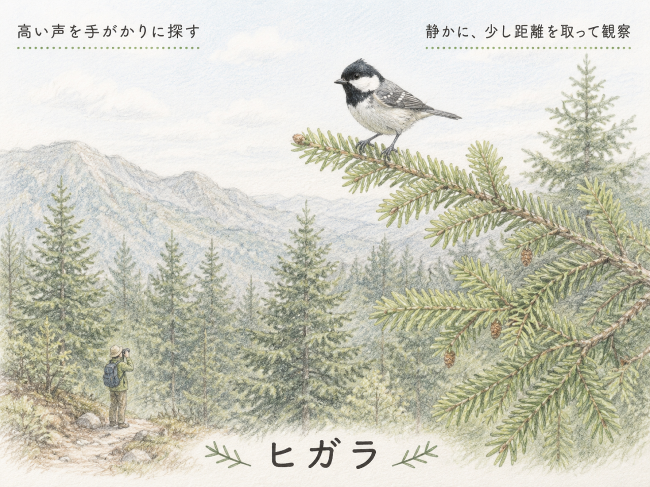 初心者向け｜ヒガラの探し方