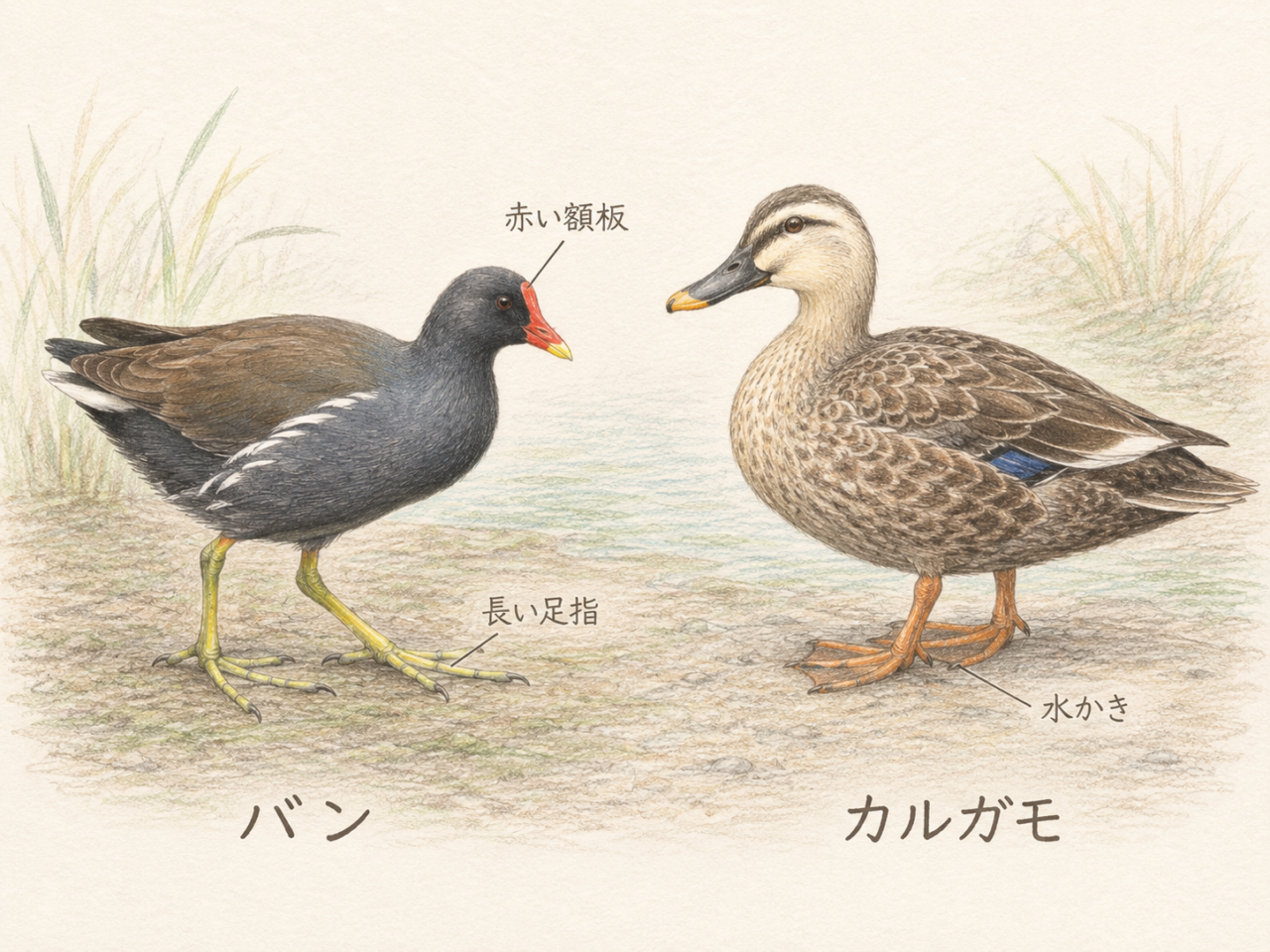 バンはカモの仲間？カモとの違い