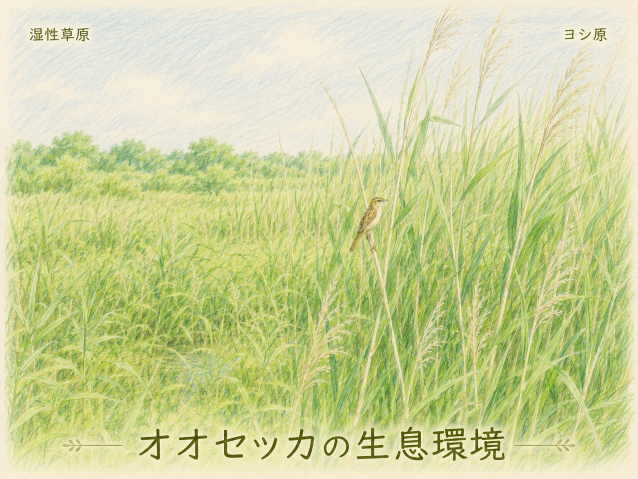 オオセッカの生息地