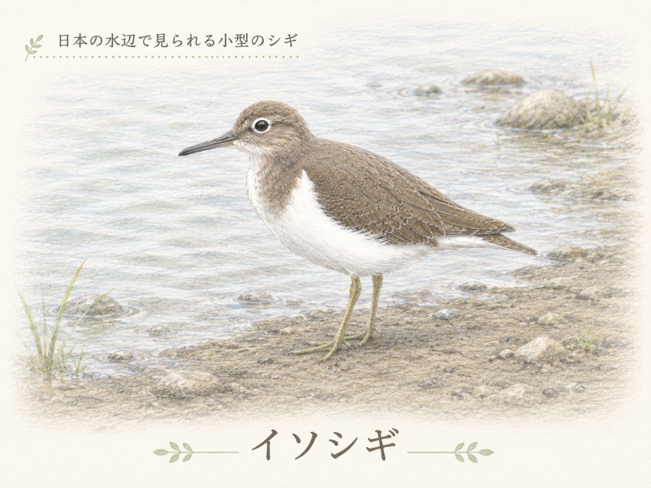 イソシギとは?日本の水辺で見られる小型のシギ