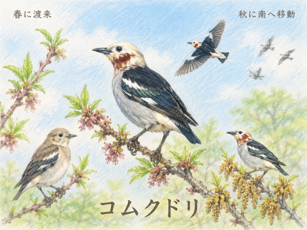 コムクドリの渡り