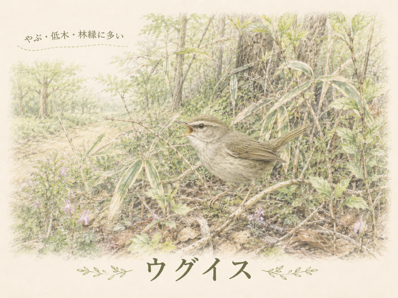 ウグイスは日本のどこにいる?生息地は身近な藪や林縁