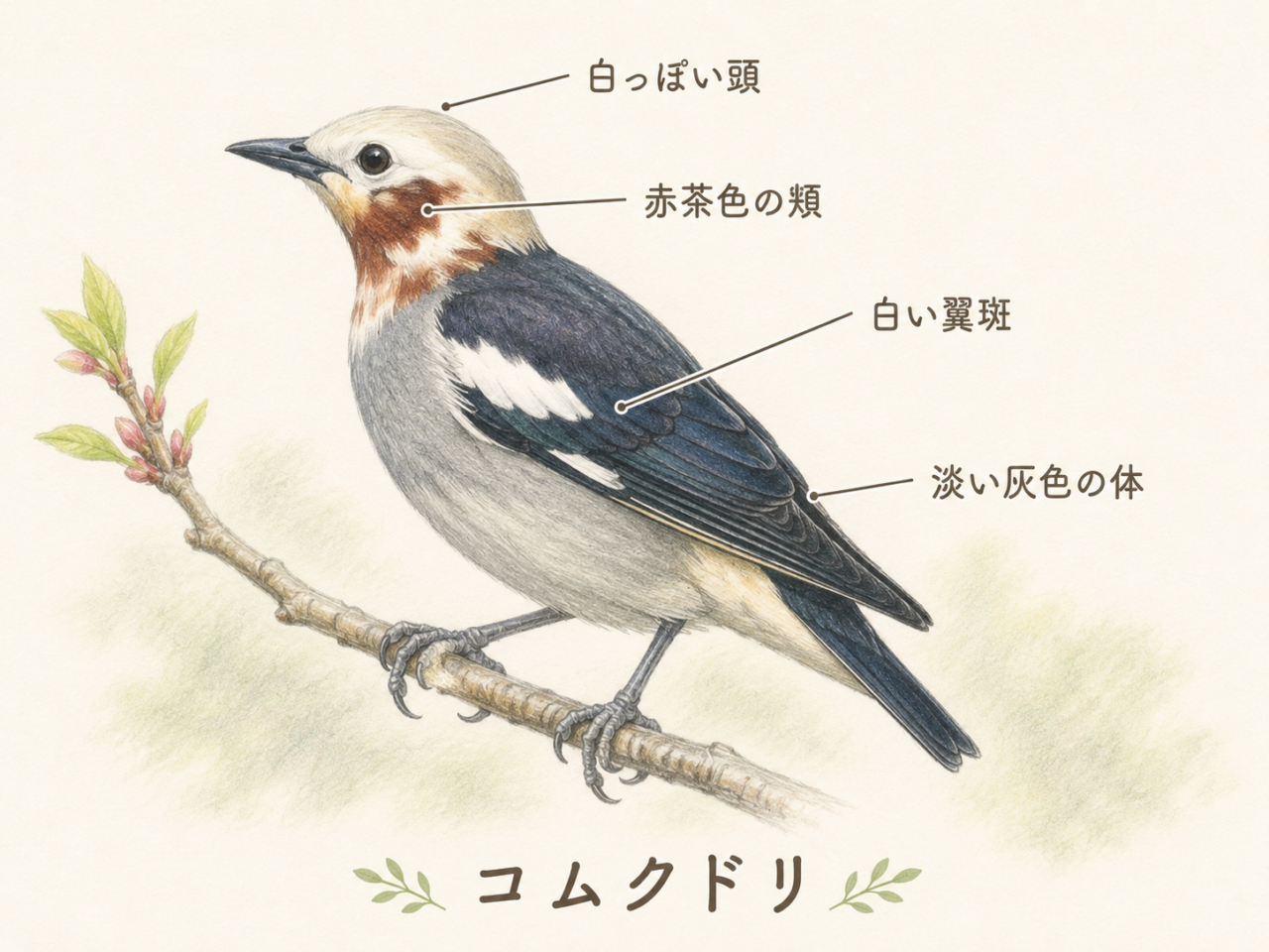 コムクドリの特徴