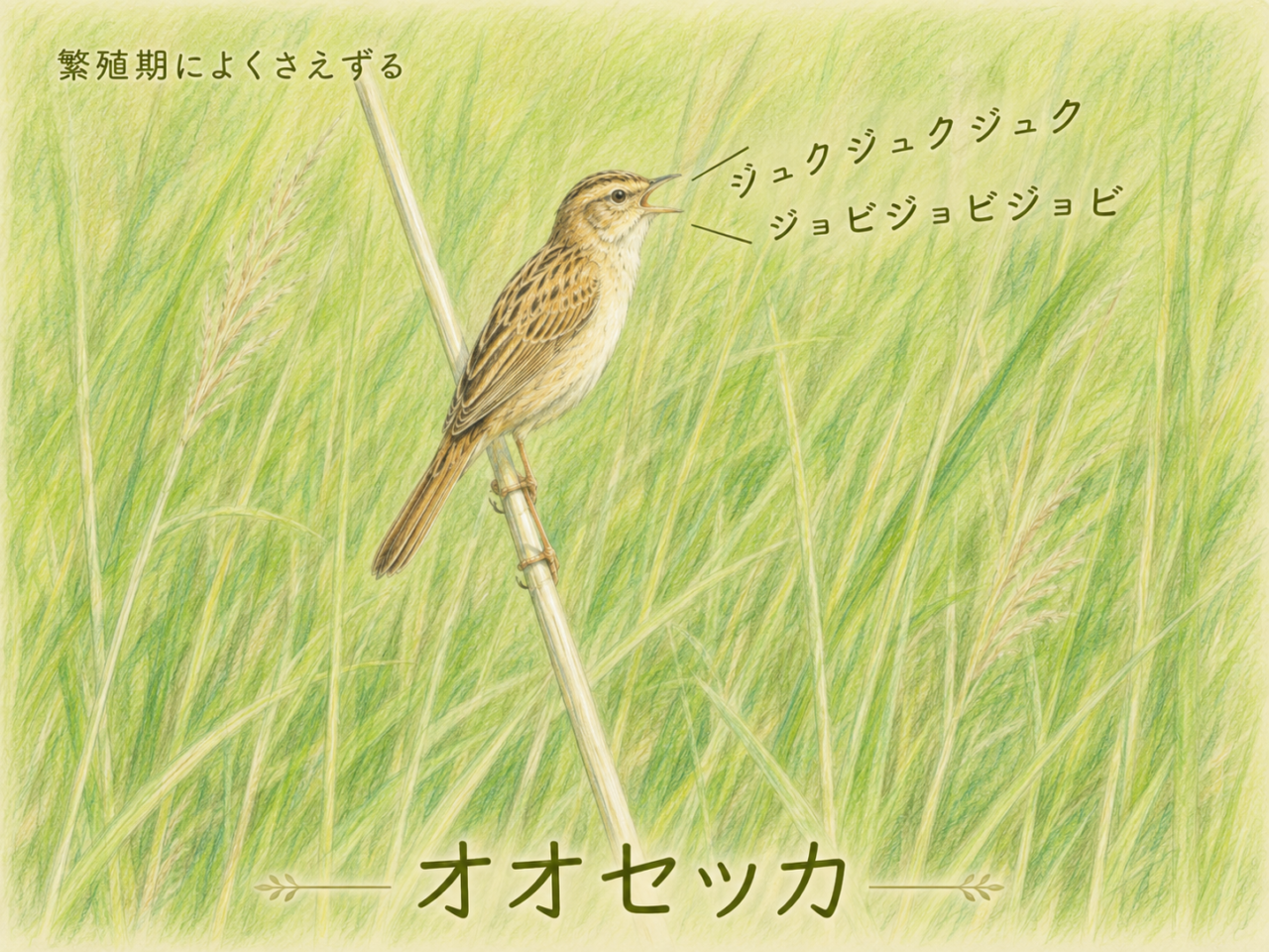 オオセッカの鳴き声