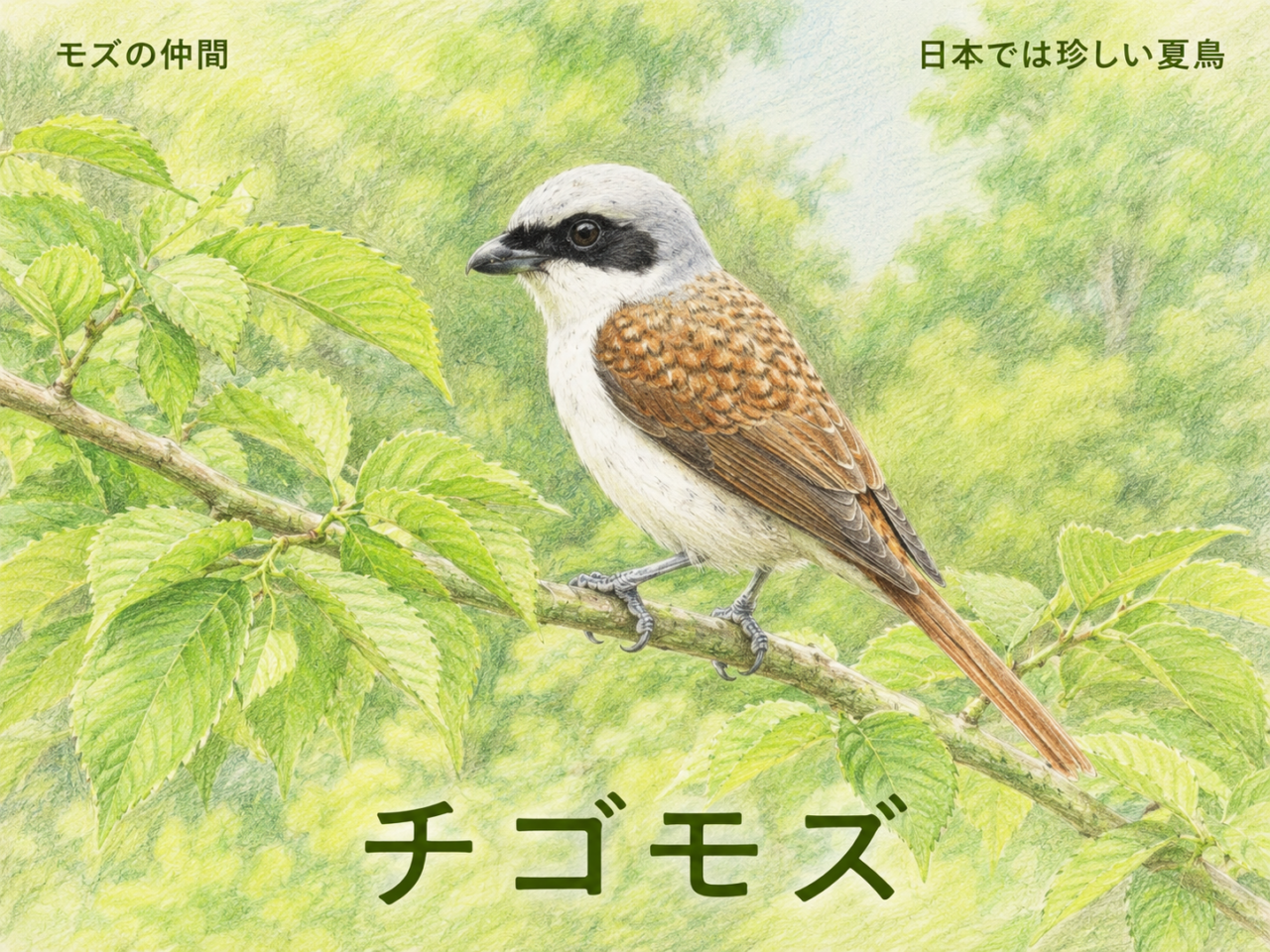 チゴモズとは?日本で見られる珍しいモズの仲間