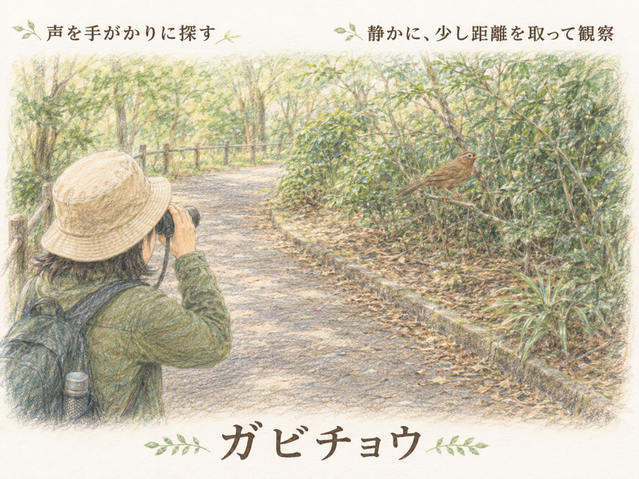 ガビチョウの観察ポイント